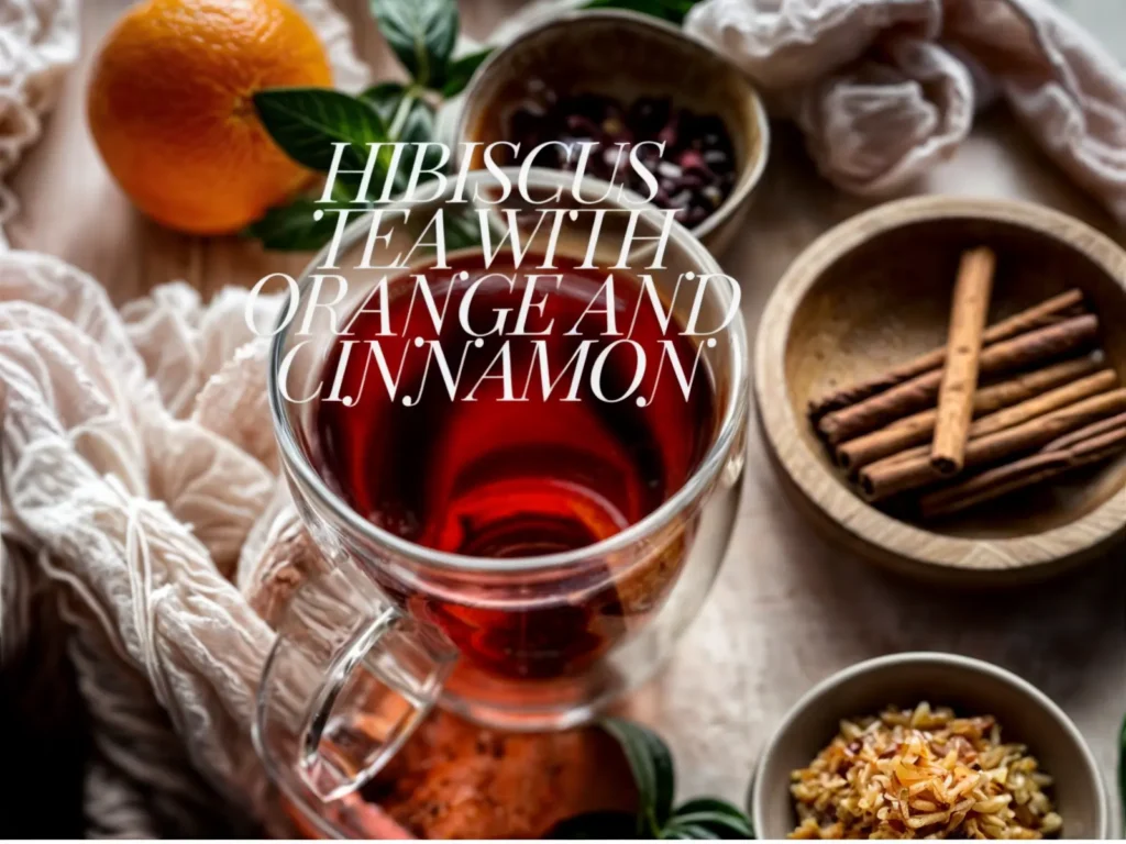 Hibiscus Tea with Orange and Cinnamon