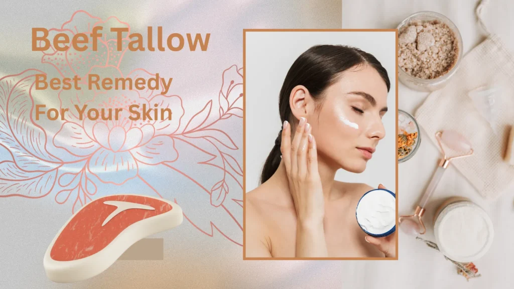 Beef tallow for skin